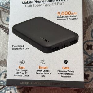 Anker High-Speed Black Battery Pack 5000mAh